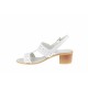 OFERTA MARIMEA  35,  38   - Sandale dama albe, din piele naturala box, LS7ABOX