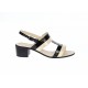Oferta marimea 36, 38 - Sandale dama din piele naturala, Negru - Bej LS7NBEJLAC