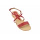 Oferta marimea 37-  Sandale dama din piele naturala cu platforme joase - LS8R