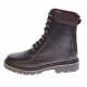 Marimea 45 Bocanci barbati militari din piele naturala, imblaniti, model iarna, maro, LSB1MBOX