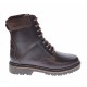 Marimea 45 Bocanci barbati militari din piele naturala, imblaniti, model iarna, maro, LSB1MBOX