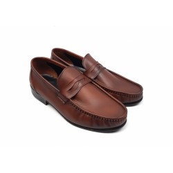 OFERTA MARIMEA   39,  44 Pantofi barbati din piele naturala de culoare maro - LSC1M
