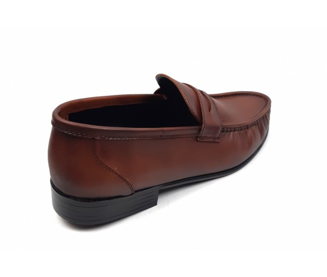 OFERTA MARIMEA   39,  44 Pantofi barbati din piele naturala de culoare maro - LSC1M