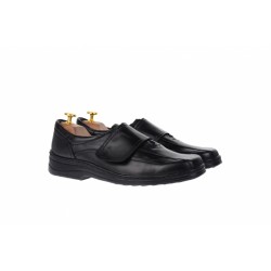 Oferta marimea 42- Pantofi barbati casual din piele naturala, inchidere cu scai, arici - LSCAI1N