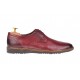 Reducere Marimea 39 Pantofi barbati casual din piele naturala - Visiniu LSIR135VIS
