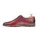 Reducere Marimea 39 Pantofi barbati casual din piele naturala - Visiniu LSIR135VIS