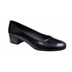 Pantofi dama casual din piele naturala Negru - LSTD24N