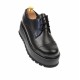 Marimea 39  - Pantofi dama cu  talpa groasa casual, 4 cm, negru cu albastru - LTCC4NA