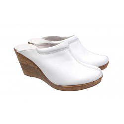 OFERTA  marimea 35, 36, 38 -   Saboti dama, albi, din piele naturala, platforme de 7 cm, LTEA19ALB OFERTA  marimea 35, 36, 38 -   Saboti dama, albi, din piele naturala, platforme de 7 cm, LTEA19ALB