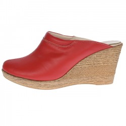 Oferta marimea 38, 39 - Saboti dama rosii din piele naturala, platforme de 7 cm - LTEA19ROSU Oferta marimea 38, 39 - Saboti dama rosii din piele naturala, platforme de 7 cm - LTEA19ROSU