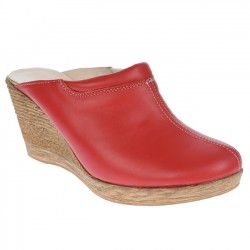 Oferta marimea 38, 39 - Saboti dama rosii din piele naturala, platforme de 7 cm - LTEA19ROSU Oferta marimea 38, 39 - Saboti dama rosii din piele naturala, platforme de 7 cm - LTEA19ROSU