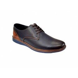 OFERTA MARIMEA  41  -  Pantofi barbati casual din piele naturala bleumarin cu maro, CIUCALETI SHOES LTEST71BL OFERTA MARIMEA  41  -  Pantofi barbati casual din piele naturala bleumarin cu maro, CIUCALETI SHOES LTEST71BL