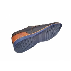 OFERTA MARIMEA  41  -  Pantofi barbati casual din piele naturala bleumarin cu maro, CIUCALETI SHOES LTEST71BL OFERTA MARIMEA  41  -  Pantofi barbati casual din piele naturala bleumarin cu maro, CIUCALETI SHOES LTEST71BL