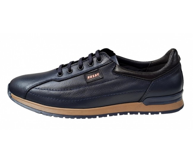 Oferta Marimea 40 Pantofi barbati sport din piele naturala - Model Luis Bleumarin