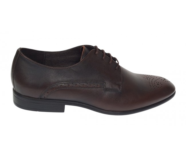 Pantofi barbati eleganti din piele naturala maro milenium Lucas Shoes - LUK01ML Marimea 41