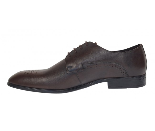 Pantofi barbati eleganti din piele naturala maro milenium Lucas Shoes - LUK01ML Marimea 41
