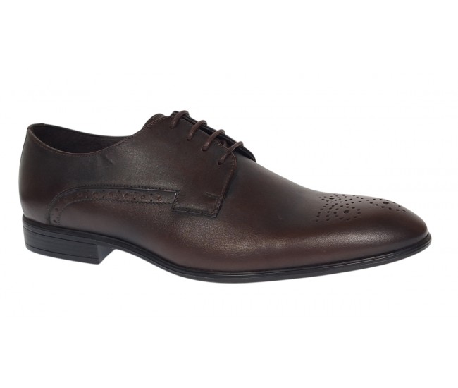 Pantofi barbati eleganti din piele naturala maro milenium Lucas Shoes - LUK01ML Marimea 41