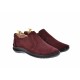 Marimea 41, Pantofi barbati casual, cu elastic, din piele naturala, intoarsa, BORDO, LVIC2350VIS