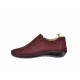 Marimea 41, Pantofi barbati casual, cu elastic, din piele naturala, intoarsa, BORDO, LVIC2350VIS