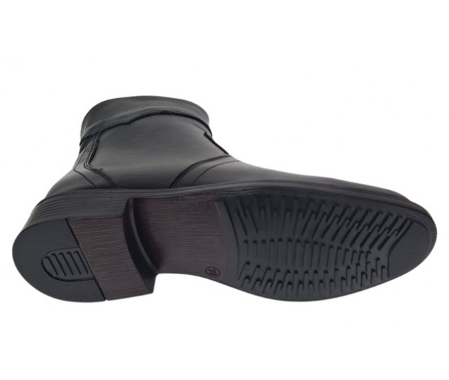 Oferta 39 Ghete barbati din piele naturala cu fermoar imblanite LY044N
