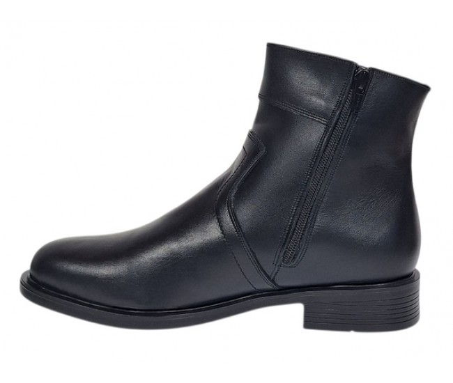 Oferta 39 Ghete barbati din piele naturala cu fermoar imblanite LY044N