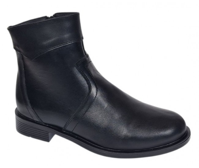 Oferta 39 Ghete barbati din piele naturala cu fermoar imblanite LY044N