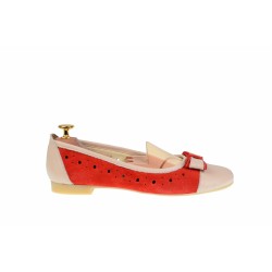 Oferta marimea 36, 37, 39 - Balerini dama, casual, din piele naturala si piele intorsa -  LZENAVELBR