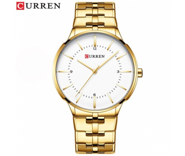 Ceas de mana barbati business, elegant, Curren Gold - M8321AGOLD