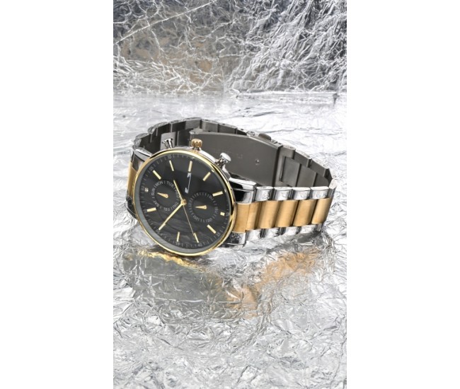 Ceas de mana barbati elegant, Argintiu/Auriu Matteo Ferari - MF10023NSILVERGOLD