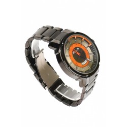 Ceas barbatesc elegant MATTEO FERARI, cu bratara metalica, negru/portocaliu Ceas barbatesc elegant MATTEO FERARI, cu bratara metalica, negru/portocaliu