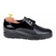 Pantofi dama casual din piele naturala Box cu Lac - Model Negru MIONBOXLAC