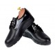 Pantofi dama casual din piele naturala Box cu Lac - Model Negru MIONBOXLAC