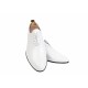 Pantofi barbati, albi, eleganti, din piele naturala box - MOD1ALBBOX