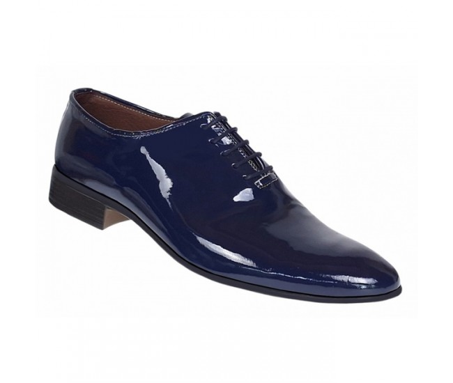 Pantofi barbati eleganti din piele naturala Bleumarin LAC MOD1BLMLAC2