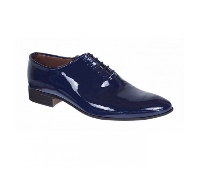 Pantofi barbati eleganti din piele naturala Bleumarin LAC MOD1BLMLAC2