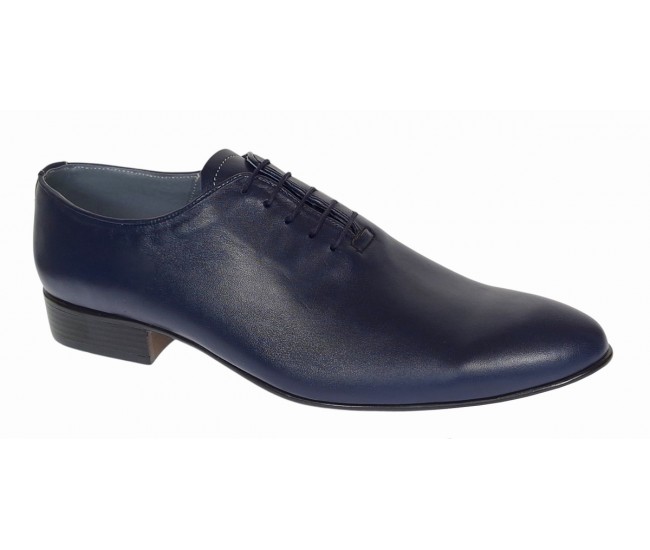 Pantofi barbati eleganti din piele naturala bleumarin - Model Enzo