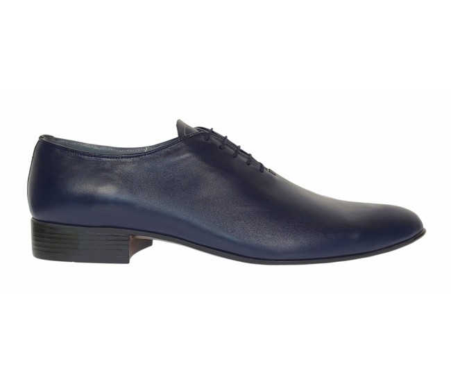 Pantofi barbati eleganti din piele naturala bleumarin - Model Enzo