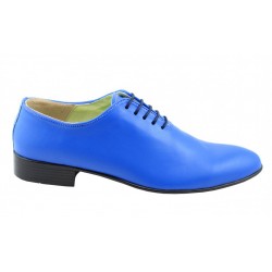 Pantofi barbati office, eleganti din piele naturala ENZO BLUE, MOD1BLU