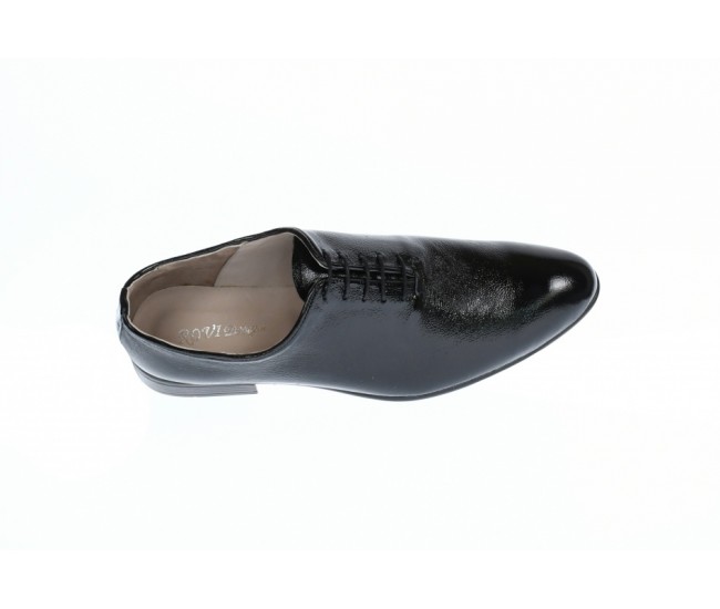 Pantofi  barbati eleganti negri, din piele naturala lacuita, MOD1LACSIF