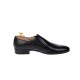 Pantofi barbati cu elastic eleganti casual din piele naturala neagra MOD1NEL
