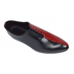Pantofi barbati elleganti din piele naturala - Negru si Rosu MOD1NR