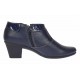 Botine dama din piele naturala cu fermoar MV4 Bleumarin BT