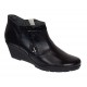 Botine dama din piele naturala cu fermoar culoare neagra Orto MV5NORT