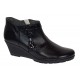 Botine dama din piele naturala cu fermoar culoare neagra Orto MV5NORT