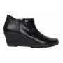 Botine dama din piele naturala cu fermoar culoare neagra Orto MV5NORT