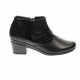 Botine dama negre din piele naturala, cu fermoar, MVS18BT