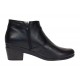 Botine dama negre din piele naturala cu fermoar MVS18BT