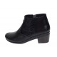 Botine dama negre din piele naturala cu fermoar MVS18BT
