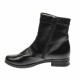 Ghete dama din piele naturala, cu fermoar, negre, IMBLANITE - 22