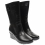 Cizme dama din piele naturala, cu fermoar, negre, IMBLANITE - MVS30CZM